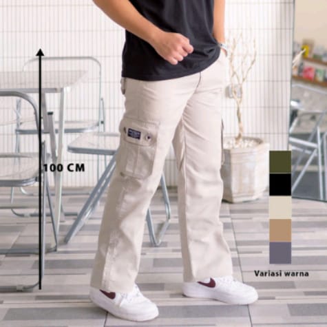 Celana Cargo Pria Squad-ID